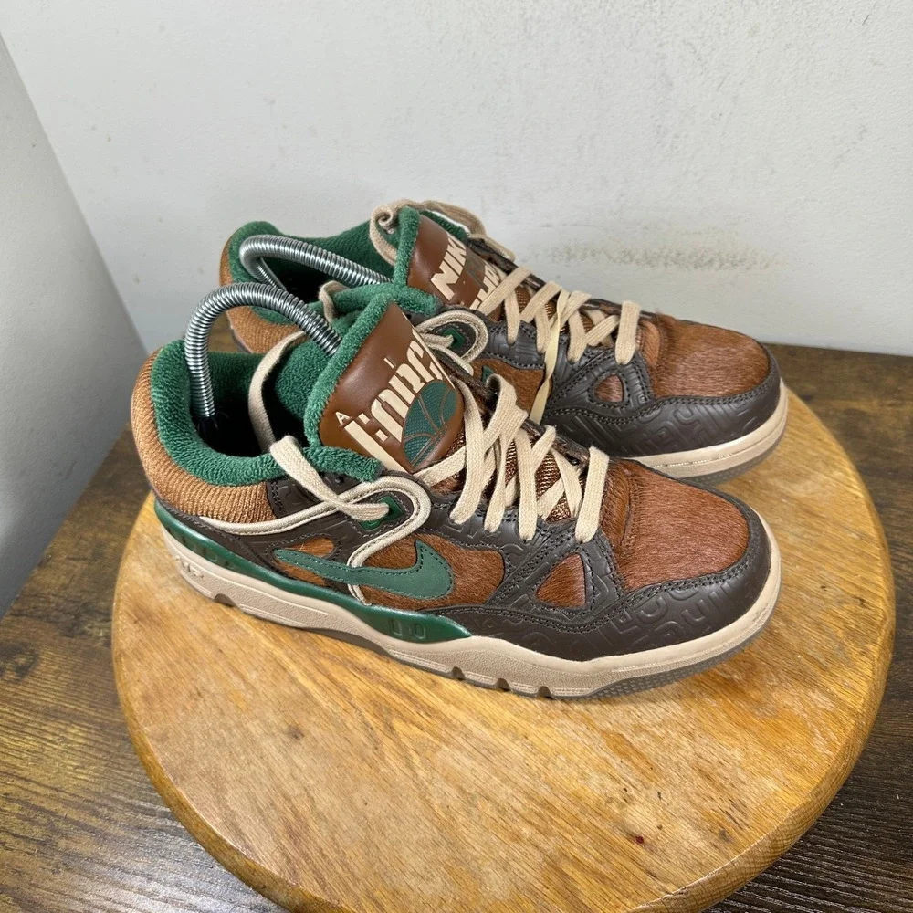 Nike Air Force 3 Nigo Baroque Brown Green HQ0260-201 Mens 7.5